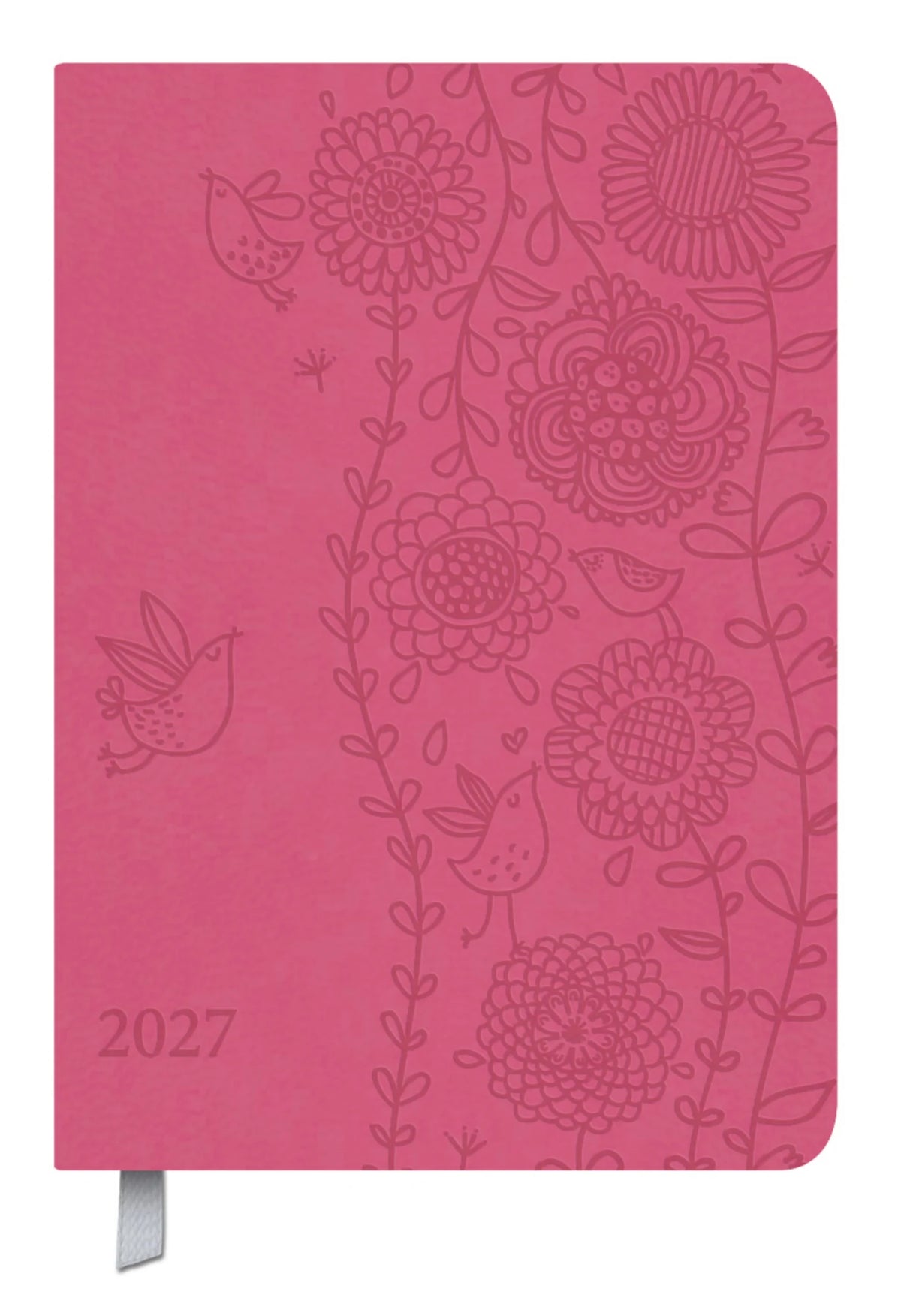 Taschenkalender: Timer Soft Touch pink 2027