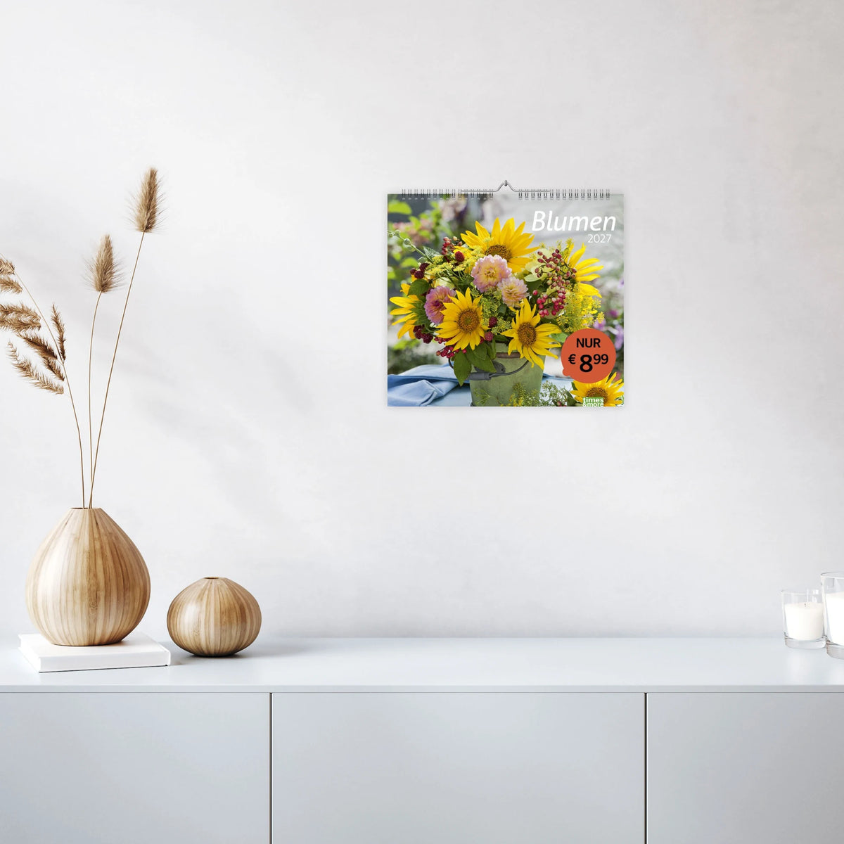 times&more Blumen Bildkalender 2027 – Ansicht