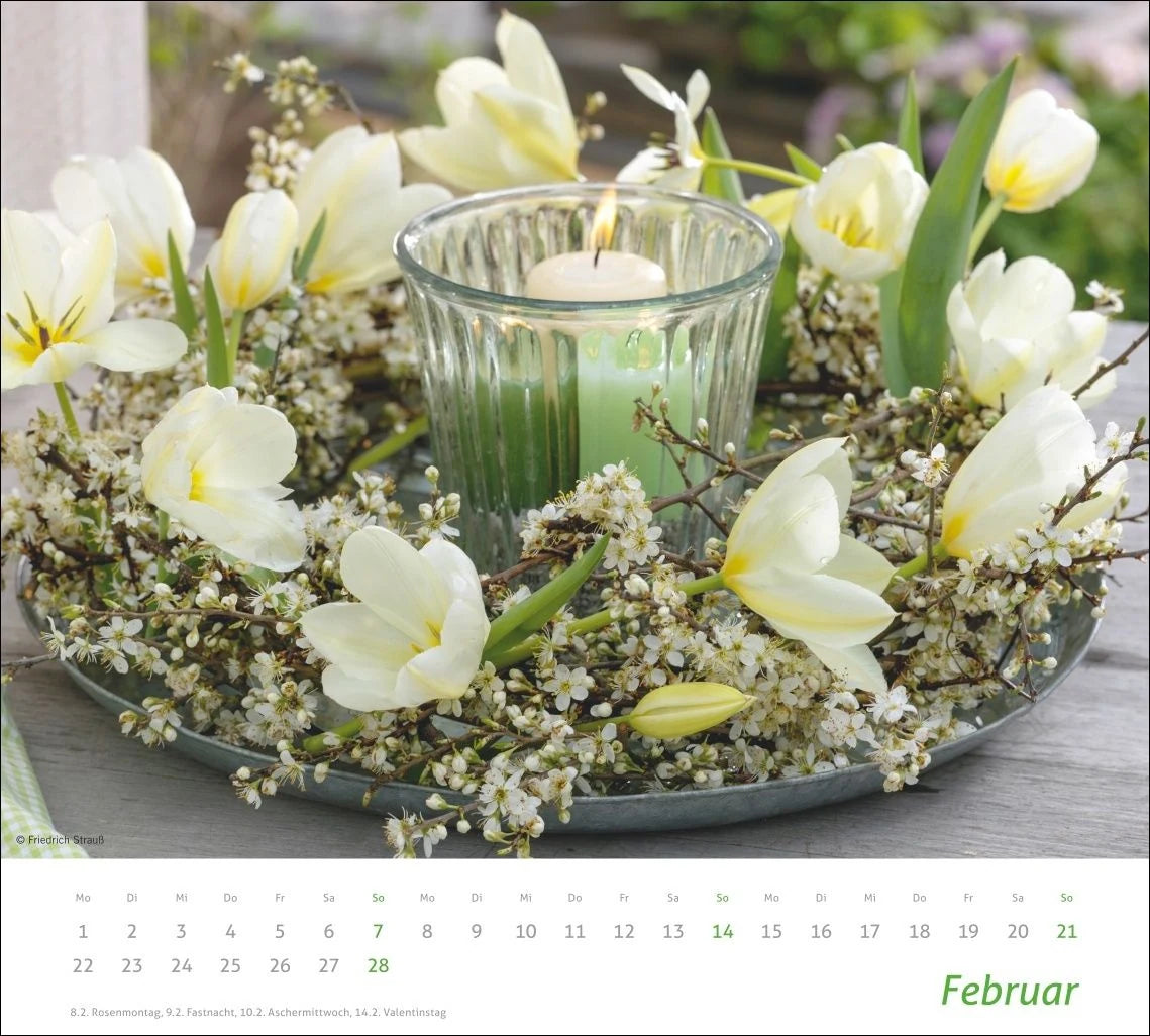 times&more Blumen Bildkalender 2027 – Ansicht