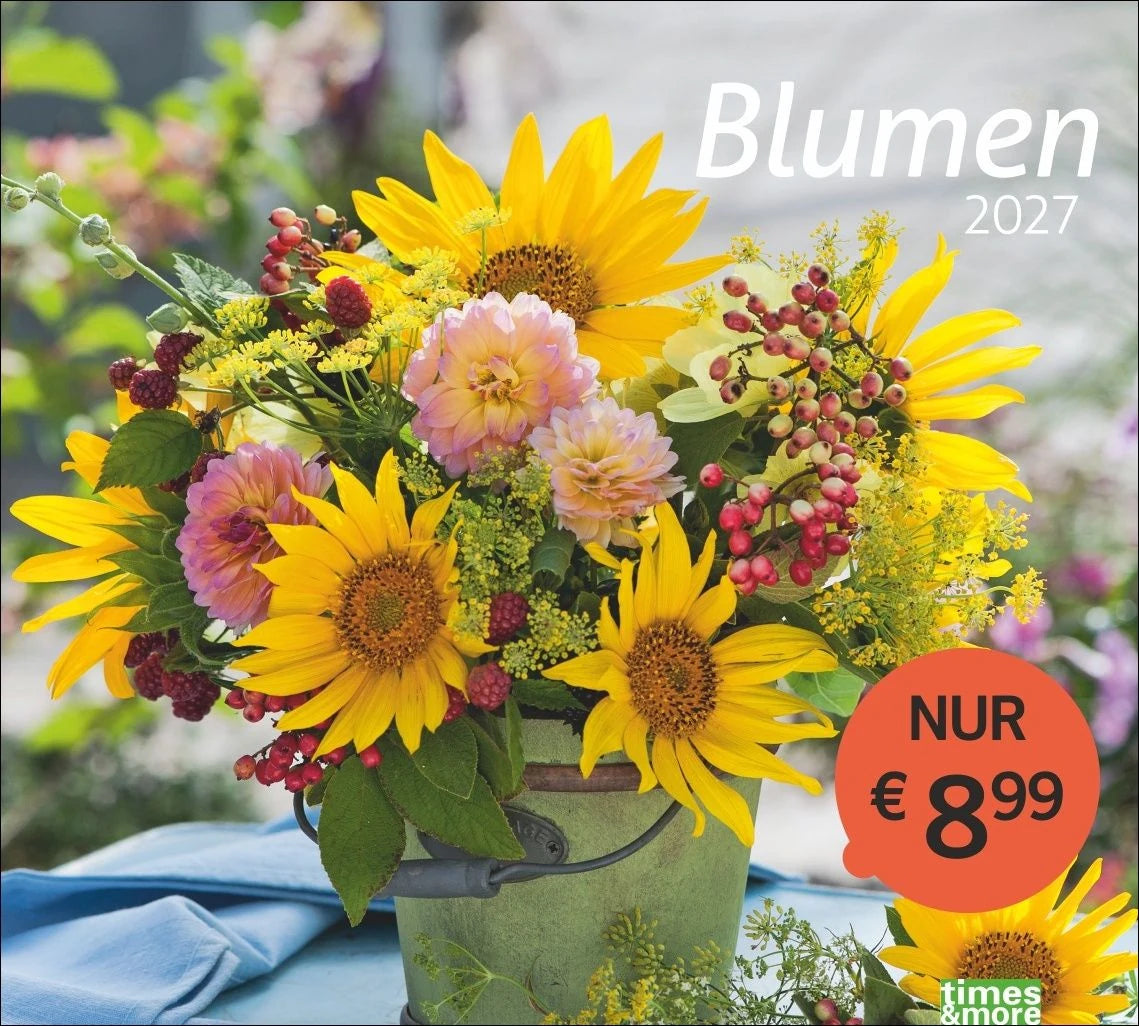 Wandkalender: times&more Blumen Bildkalender 2027