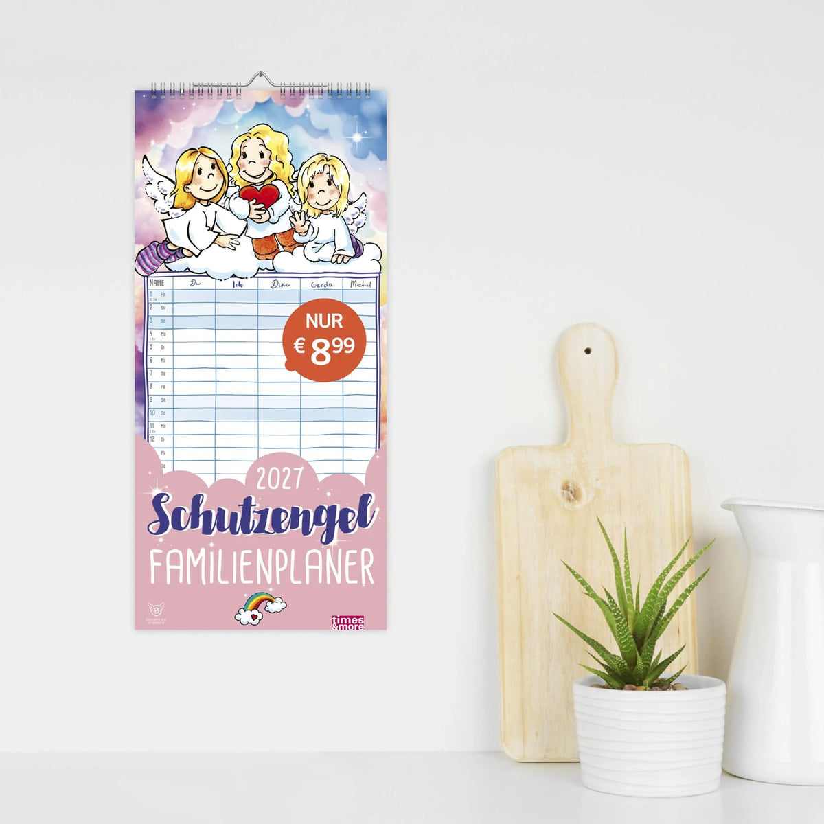 times&more Schutzengel Familienplaner 2027 – Ansicht
