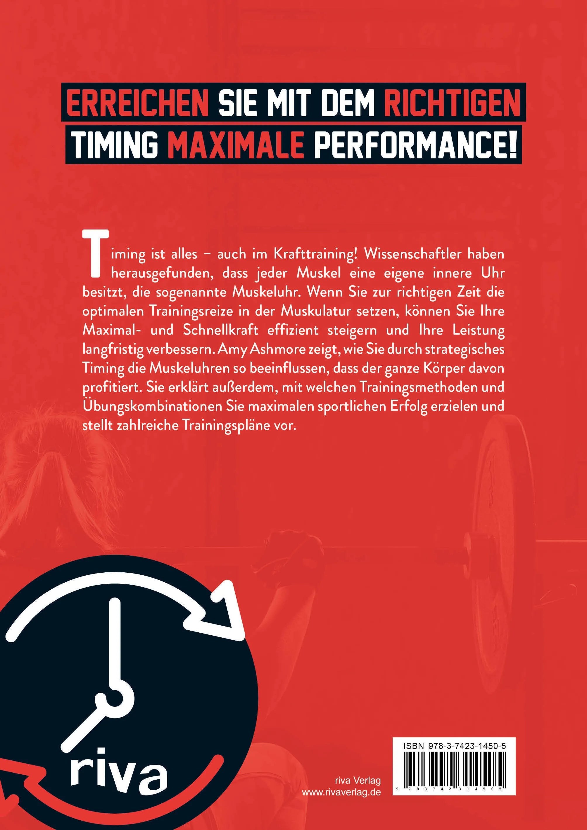 Buchrückseite von 'Timing im Krafttraining' mit Klappentext - Taschenbuch