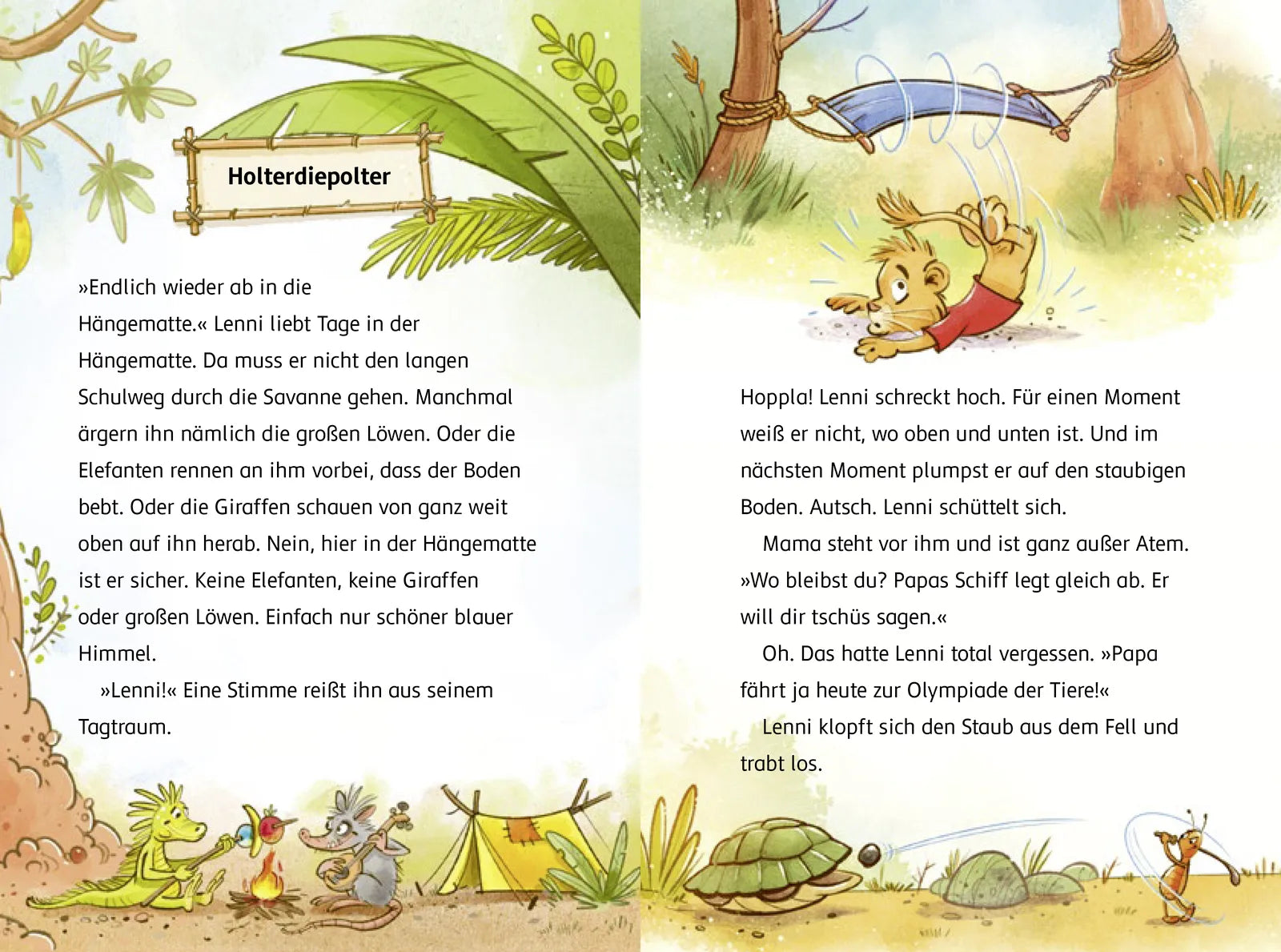 Produktansicht: Olympiade der Tiere – Auf die Tatzen, fertig, los (Gebundene Ausgabe)