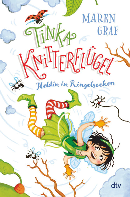 Buchcover von 'Tinka Knitterflügel – Heldin in Ringelsocken' - Gebundene Ausgabe von Maren Graf