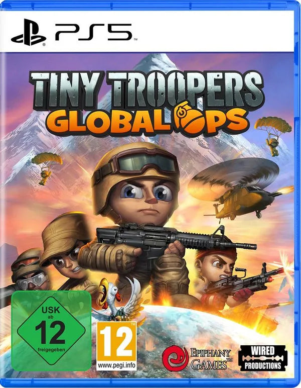 Cover: Tiny Troopers - Global Ops für Playstation 5. Publisher: Flashpoint Germany GmbH
