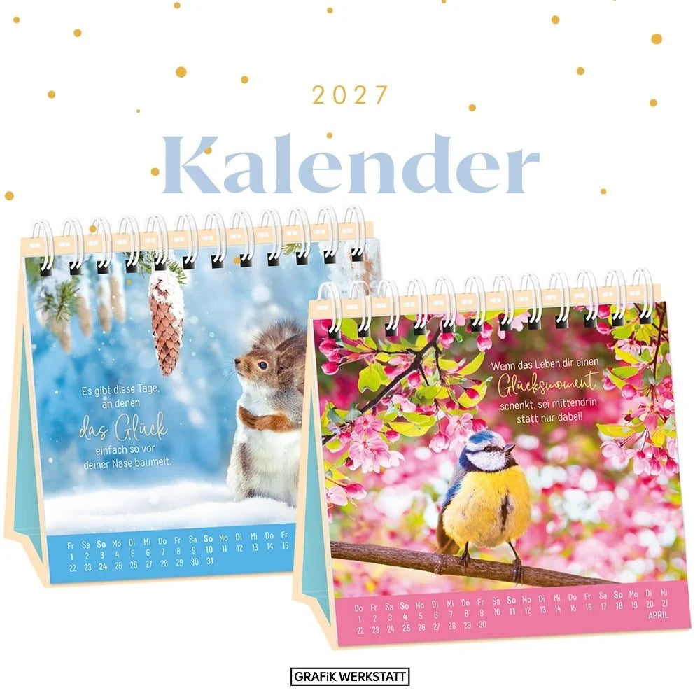 Tischkalender 2027 Extraportion Glück – Ansicht