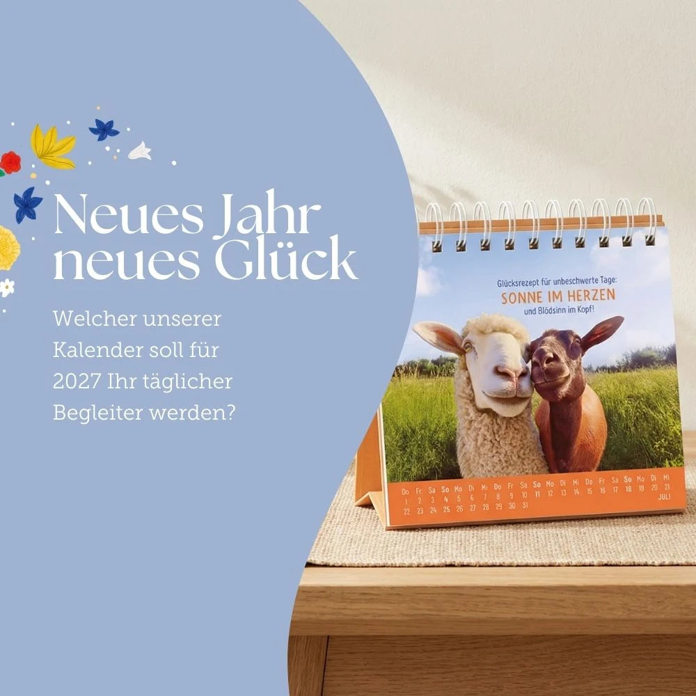 Tischkalender 2027 Extraportion Glück – Ansicht