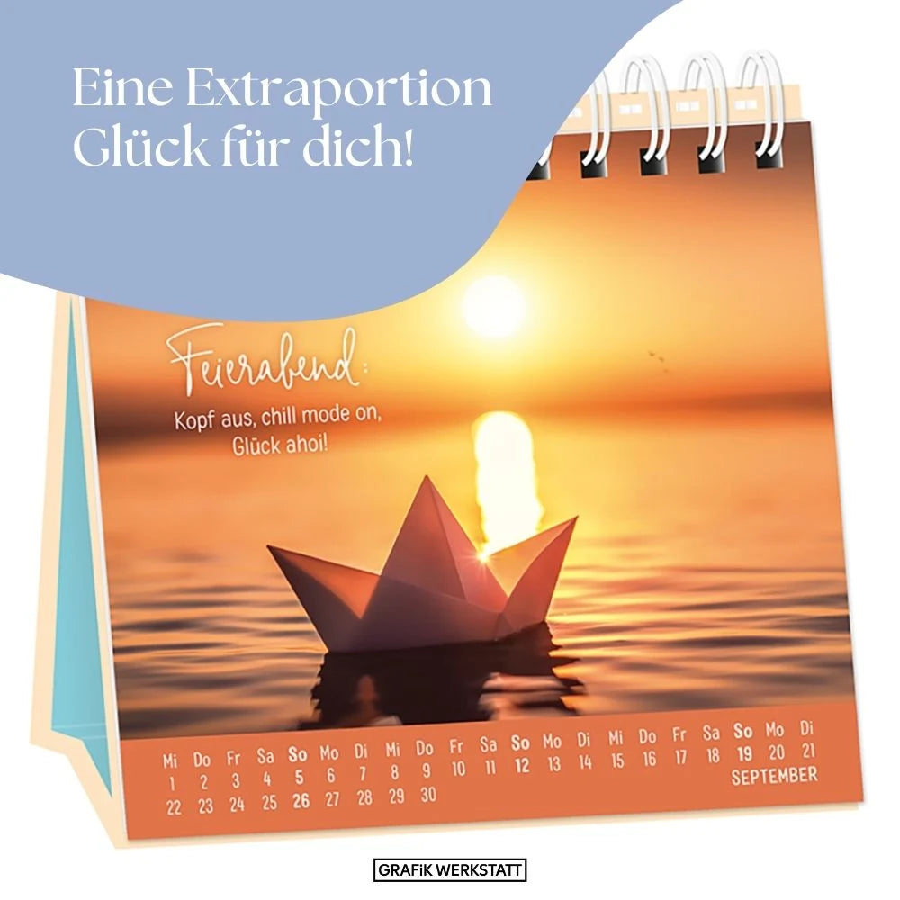 Tischkalender 2027 Extraportion Glück – Ansicht