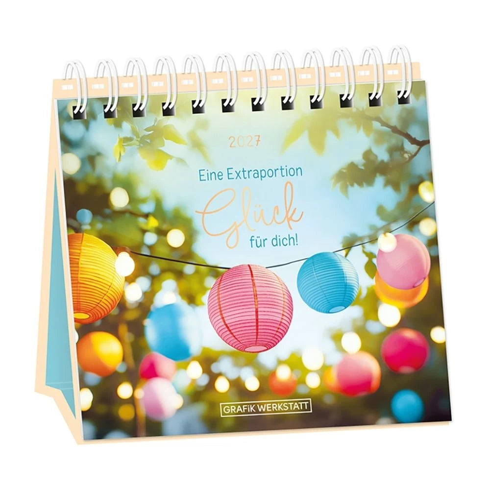 Tischkalender: Tischkalender 2027 Extraportion Glück