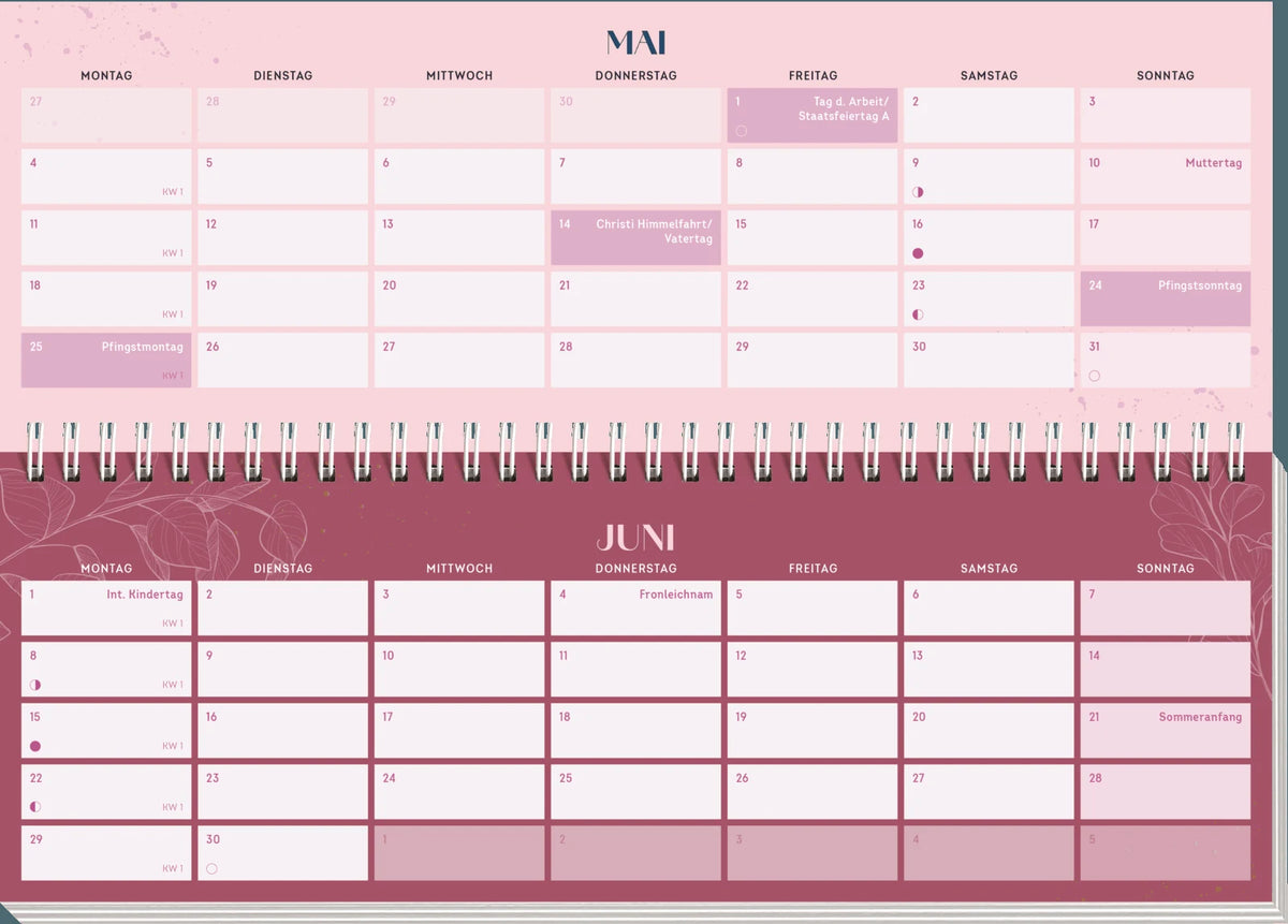 Tischkalender 2027 quer: I believe in Book Love – Ansicht