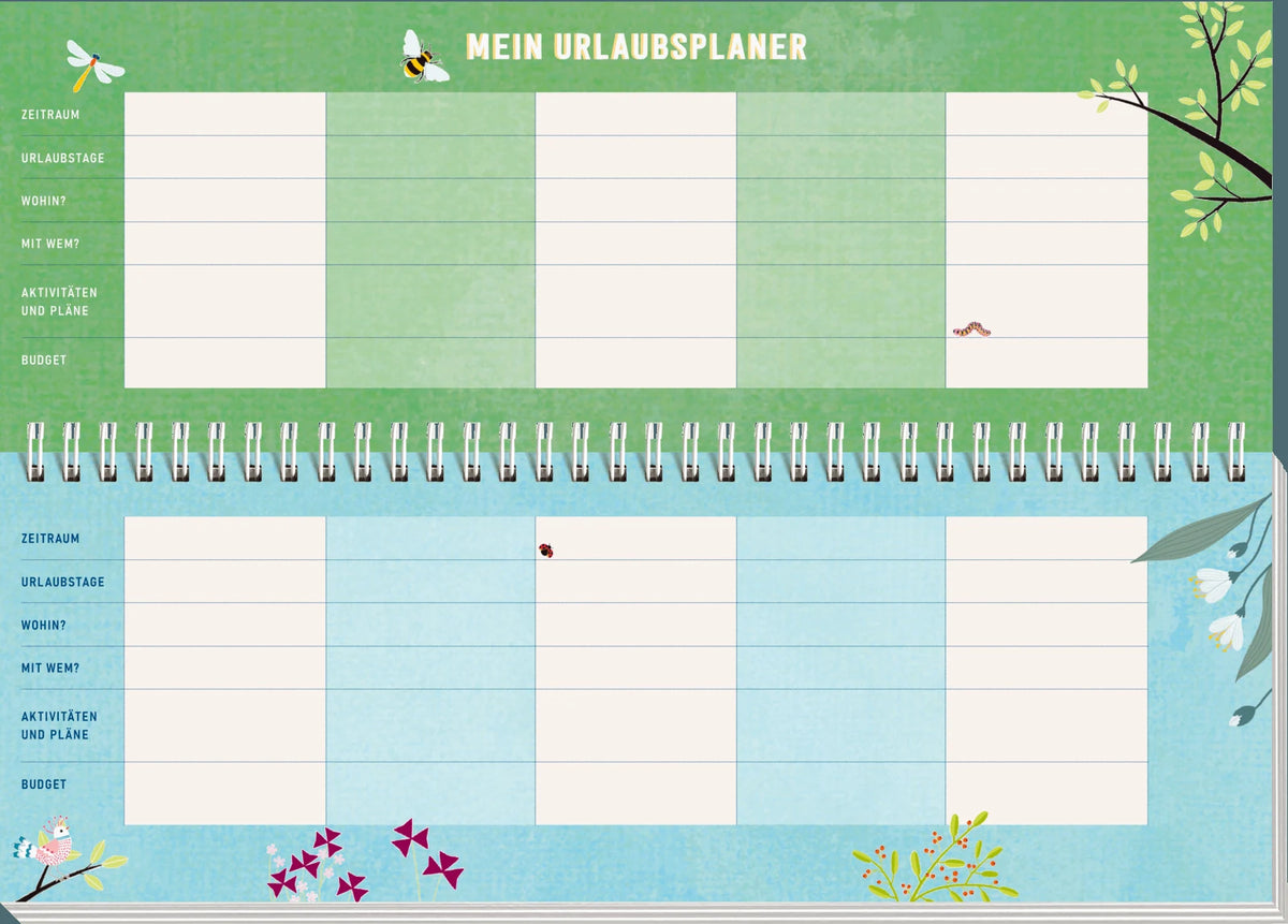 Tischkalender 2027 quer: Lebe wild und voller Wunder – Ansicht