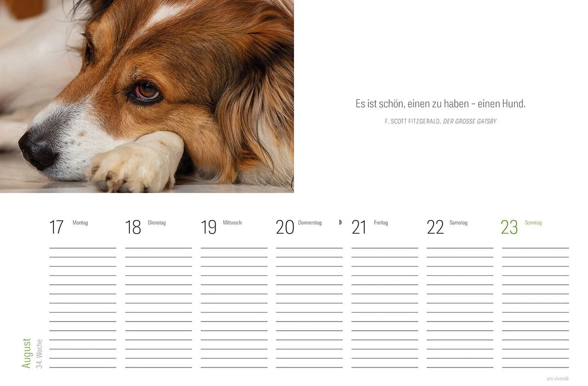 Tischkalender Hunde 2027 – Ansicht