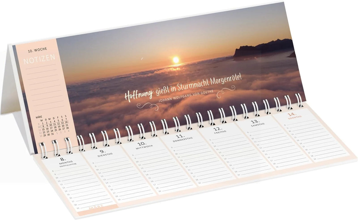 Tischkalender Lebensweisheiten 2027 – Ansicht