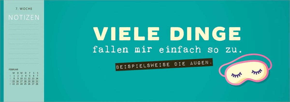 Tischkalender Nie ist der Freitag da, wenn man ihn braucht! 2027 – Ansicht