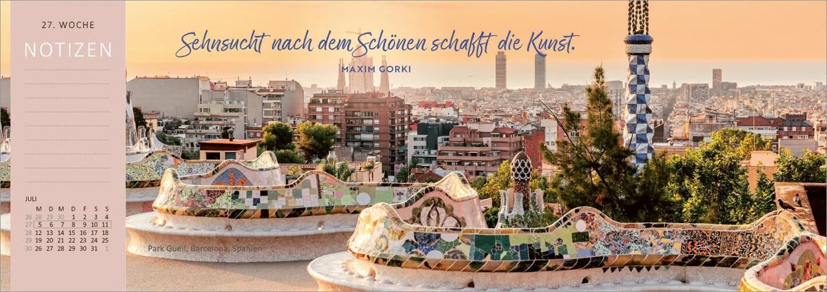 Tischkalender Reiseträume 2027 – Ansicht