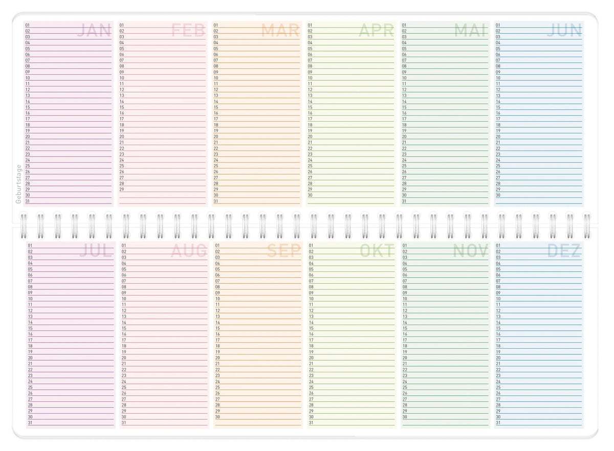 Tischkalender Schuljahr 26/27 – Ansicht