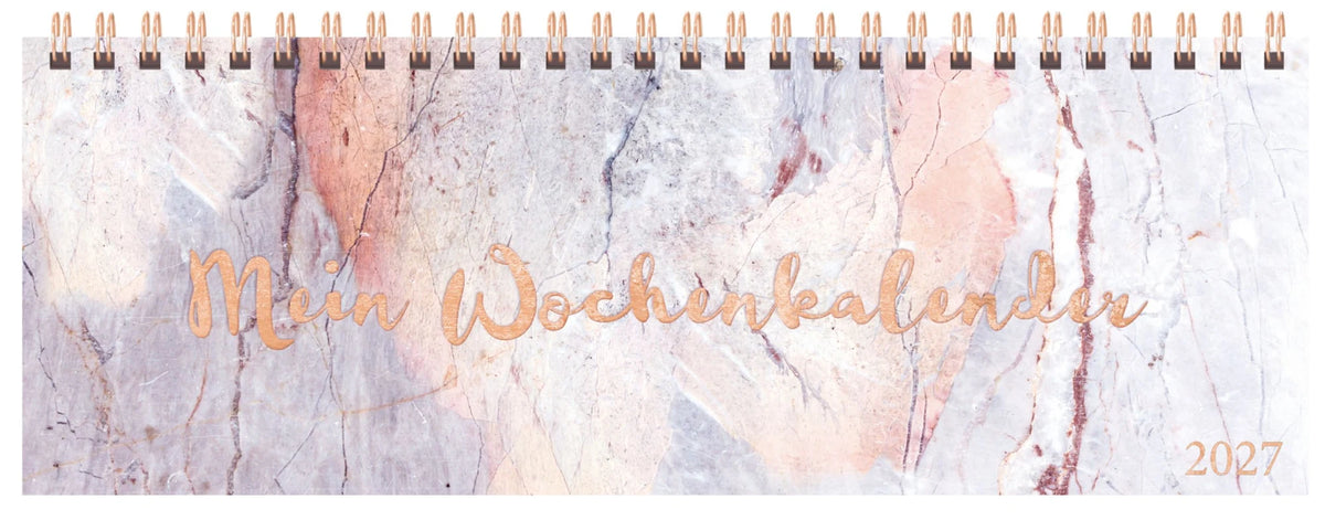 Tischkalender: Tischquerkalender Marble 2027