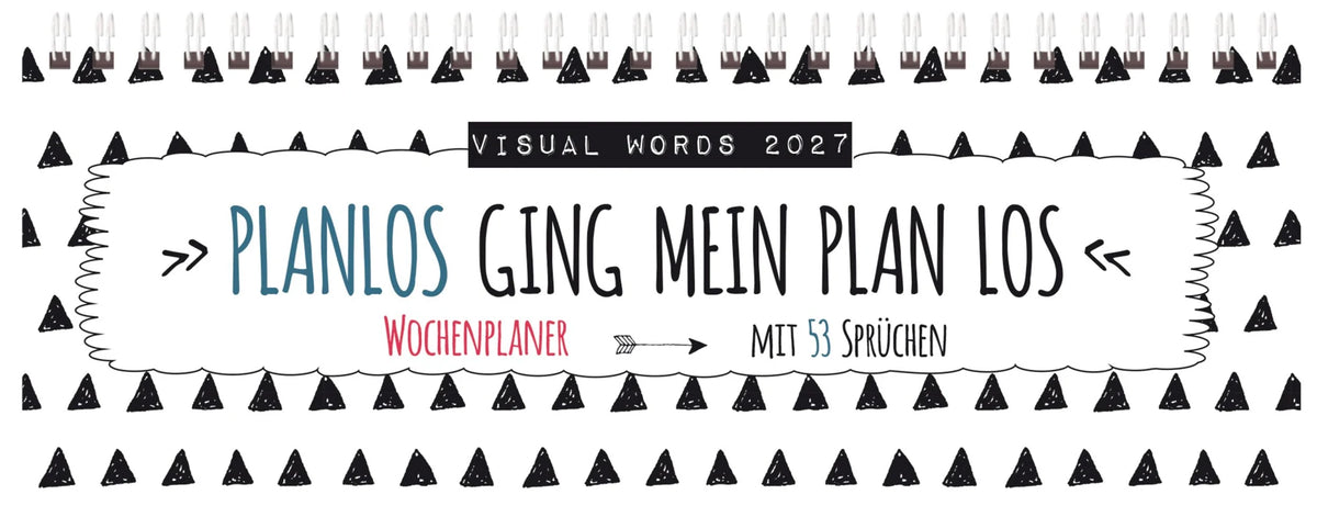 Tischkalender: Tischquerkalender Visual Words 2027