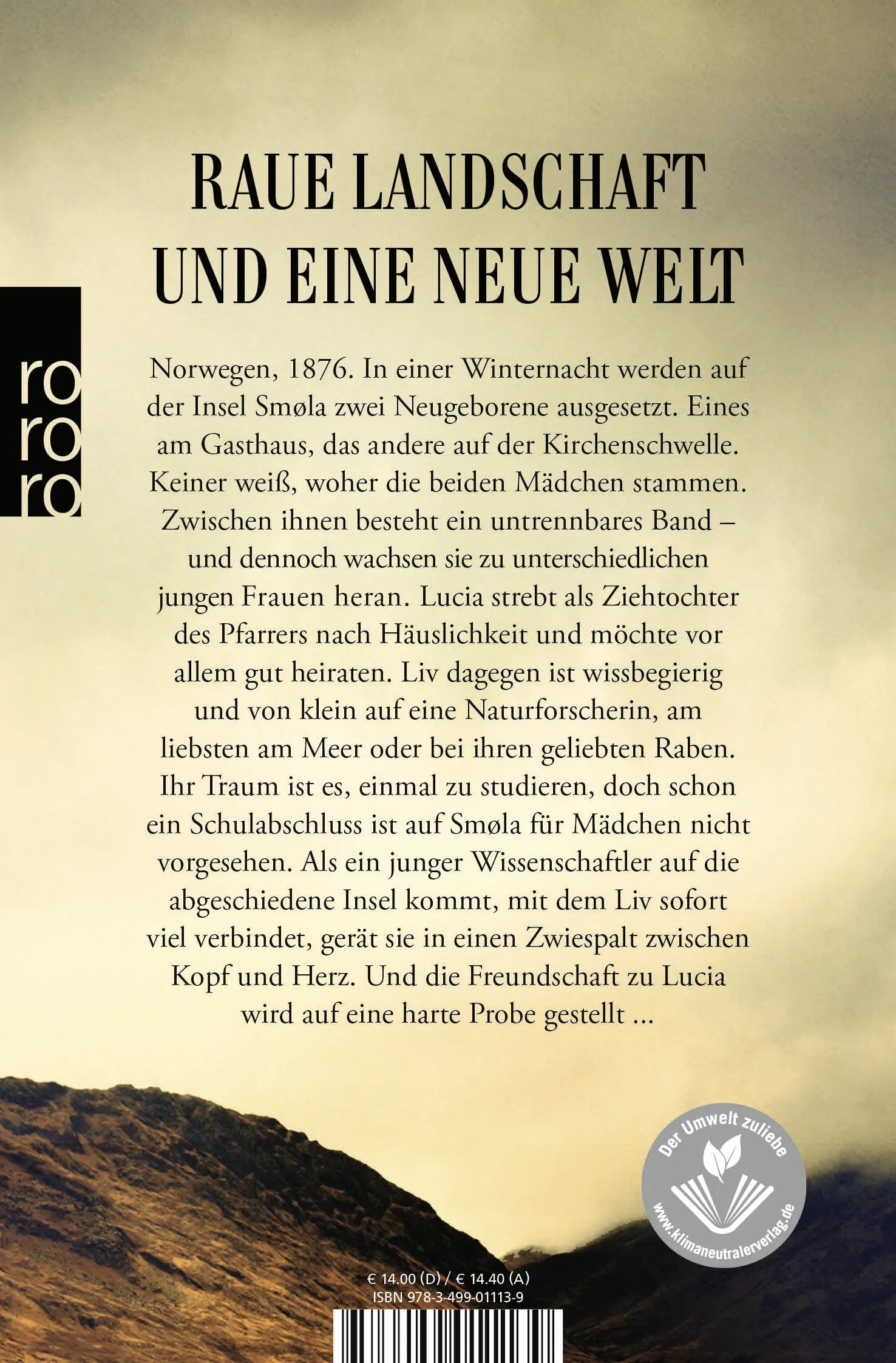 Buchrückseite von 'Töchter des Nordmeeres – Livs Weg' mit Klappentext - Taschenbuch