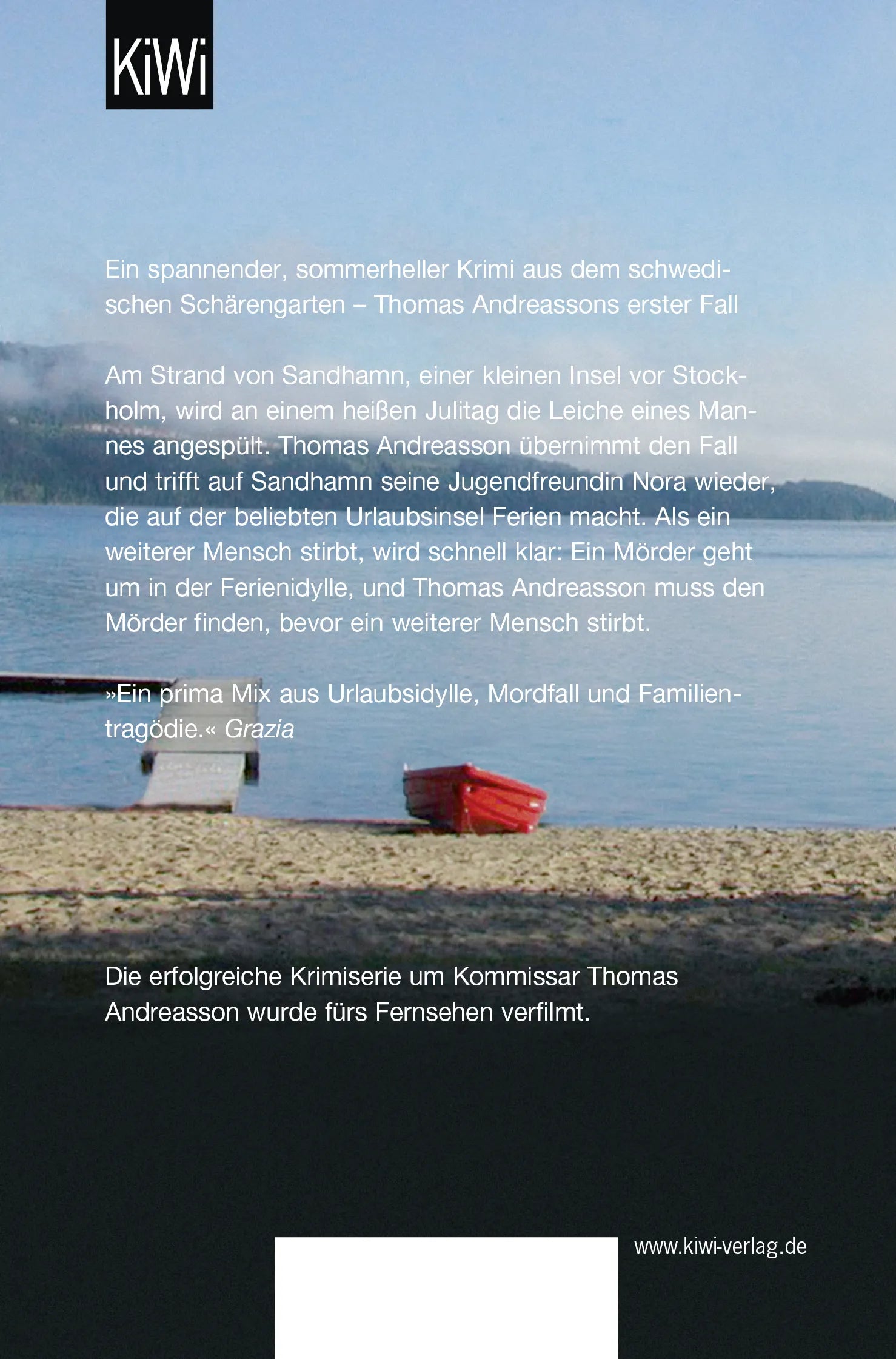 Buchrückseite von 'Tödlicher Mittsommer' mit Klappentext - Taschenbuch
