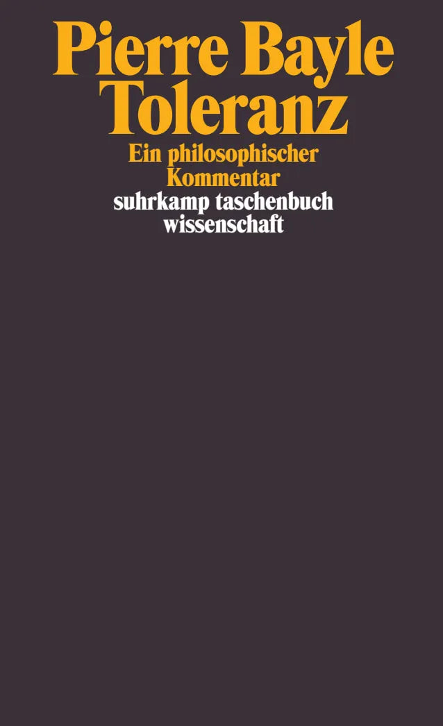 Buchcover von 'Toleranz' - Taschenbuch von Pierre Bayle