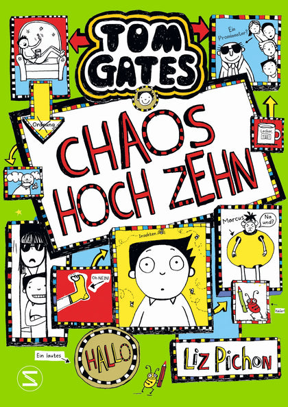 Buchcover von 'Tom Gates - Chaos hoch zehn' - Gebundene Ausgabe von Liz Pichon