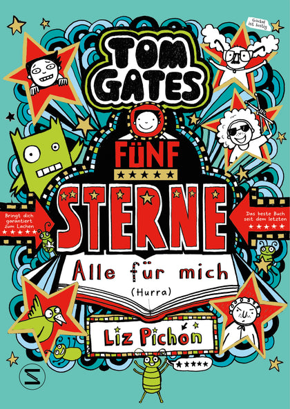 Buchcover von 'Tom Gates. Fünf Sterne - Alle für mich' - Gebundene Ausgabe von Liz Pichon
