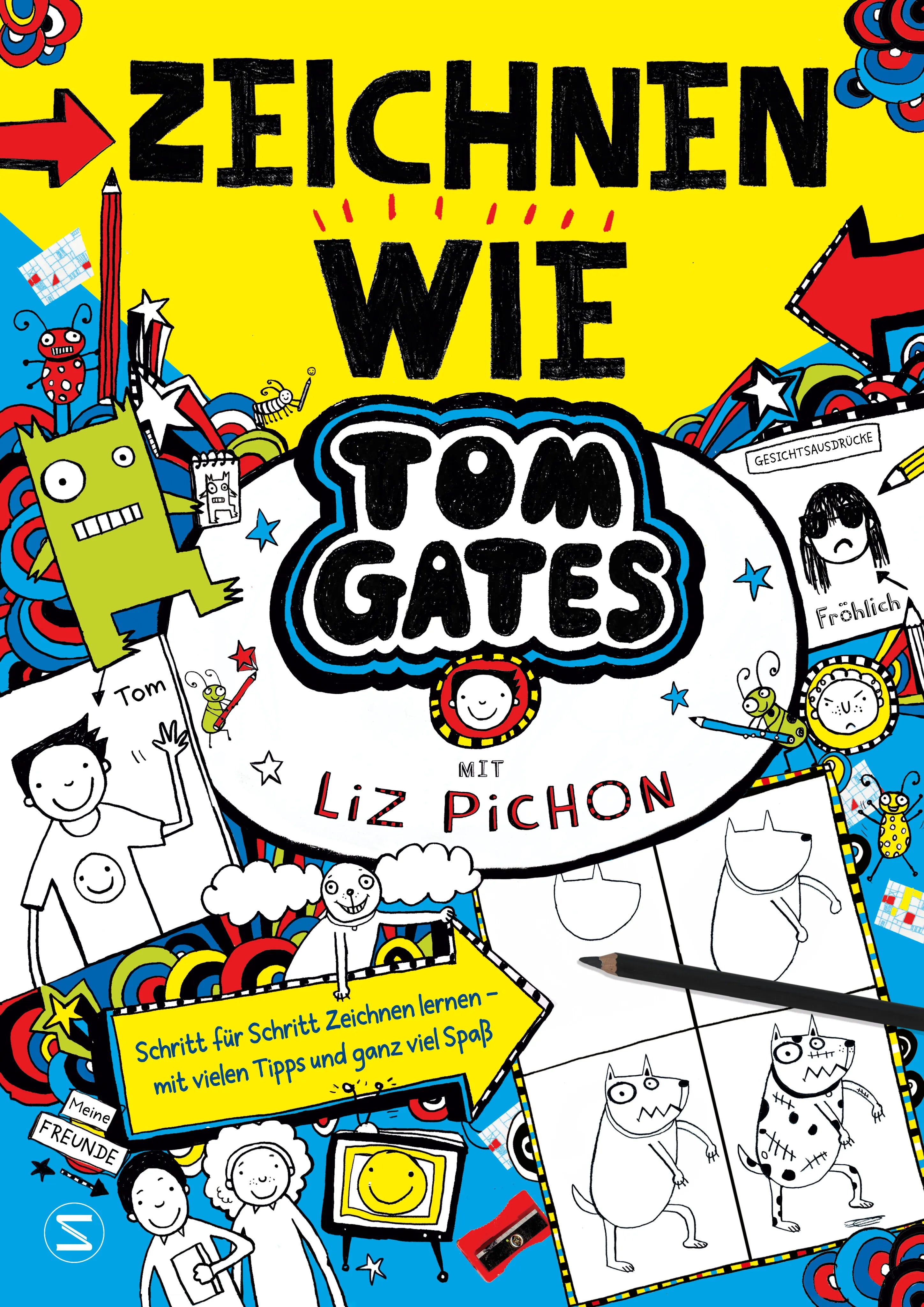 Buchcover von 'Tom Gates - Zeichnen wie Tom Gates' - Gebundene Ausgabe von Liz Pichon
