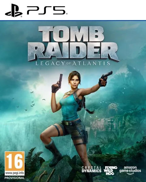 Cover: Tomb Raider: Legacy of Atlantis D1 (PEGI) für PlayStation 5. Publisher: Amazon Game Studios