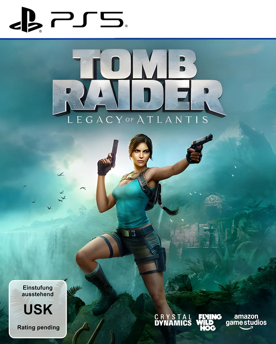 Cover: Tomb Raider: Legacy of Atlantis D1 (USK) für PlayStation 5. Publisher: Amazon Game Studios