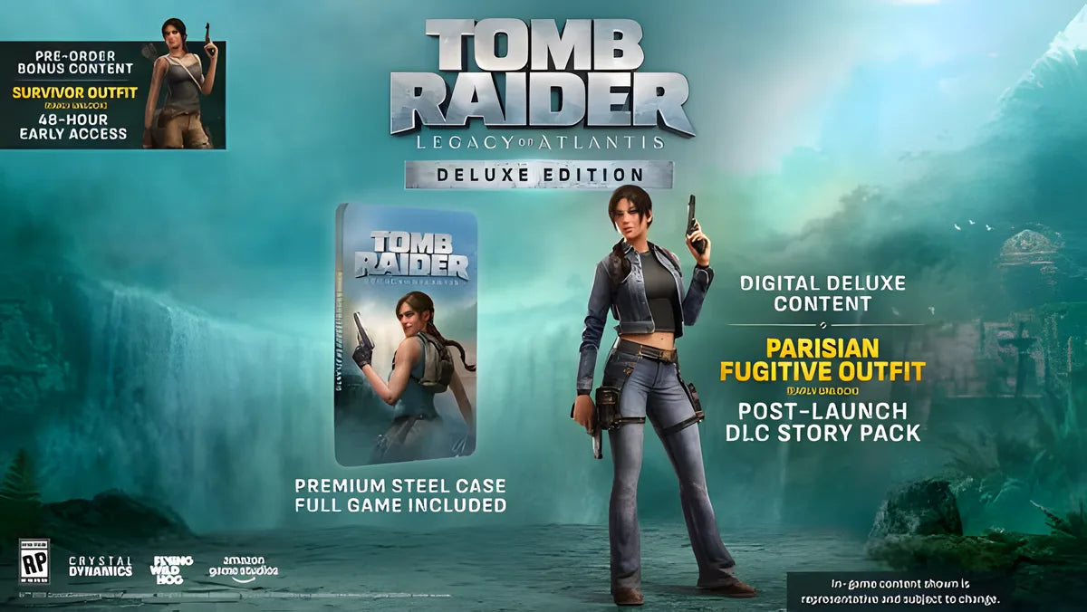 Cover: Tomb Raider: Legacy of Atlantis - Deluxe Edition für Nintendo Switch 2. Publisher: Amazon Game Studios