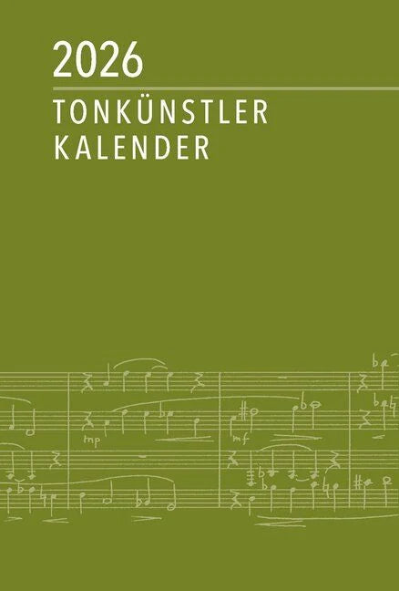 Taschenkalender: Tonkünstler-Kalender 2026