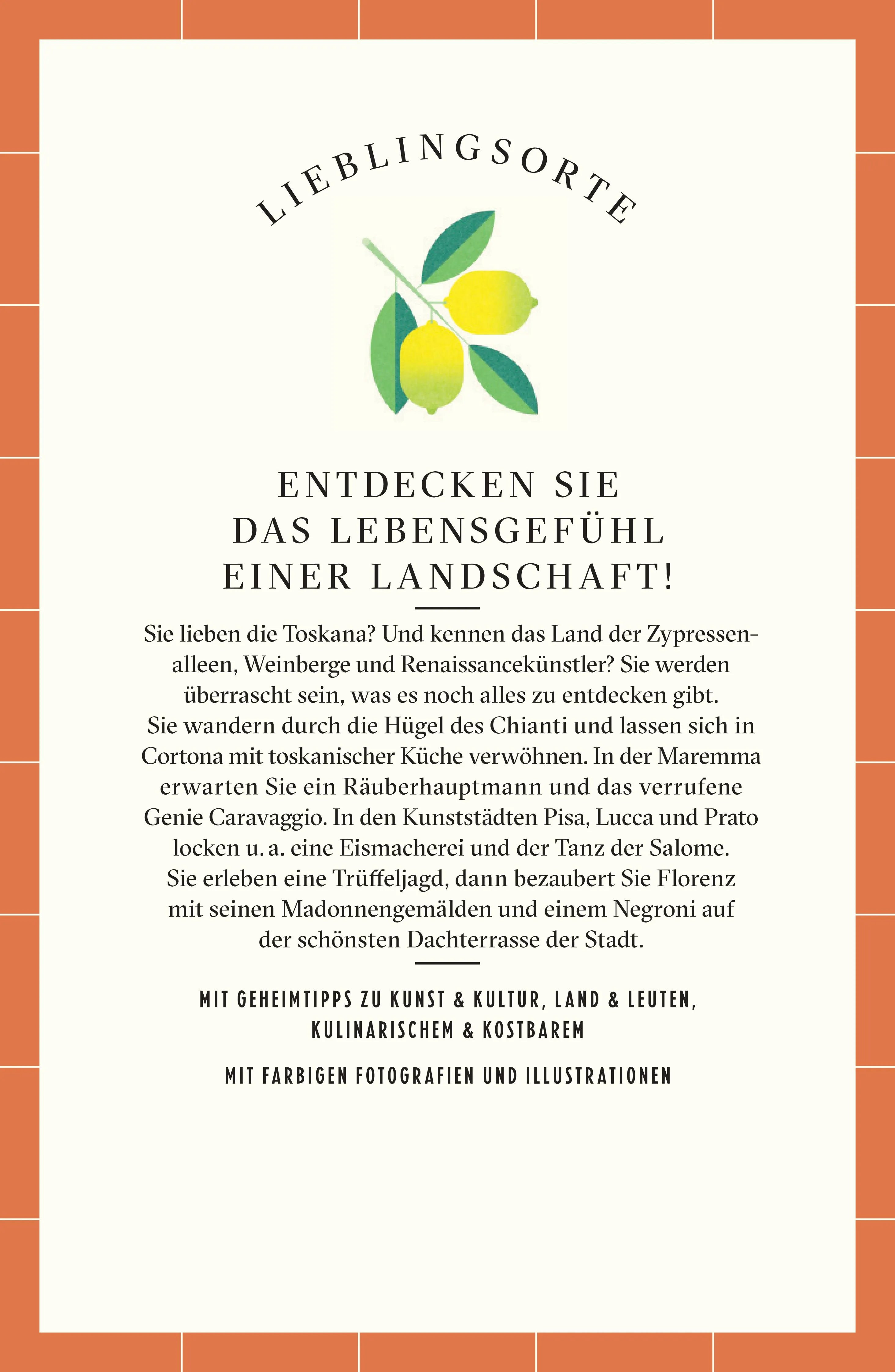 Rückseite: Toskana Reiseführer LIEBLINGSORTE (Paperback)