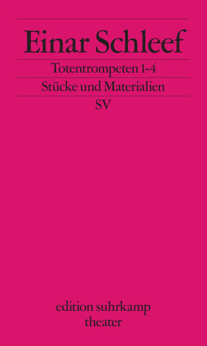 Buchcover von 'Totentrompeten 1–4' - Taschenbuch von Einar Schleef