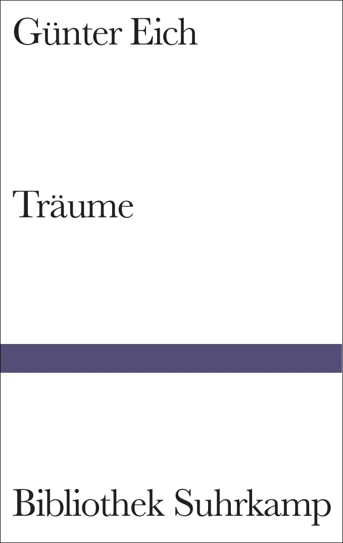 Buchcover von 'Träume' - Gebundene Ausgabe von Günter Eich