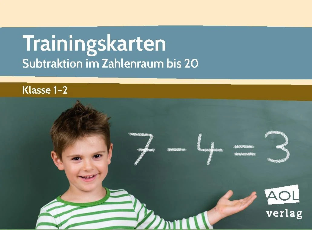 Lernspiel: Trainingskarten: Subtraktion im Zahlenraum bis 20