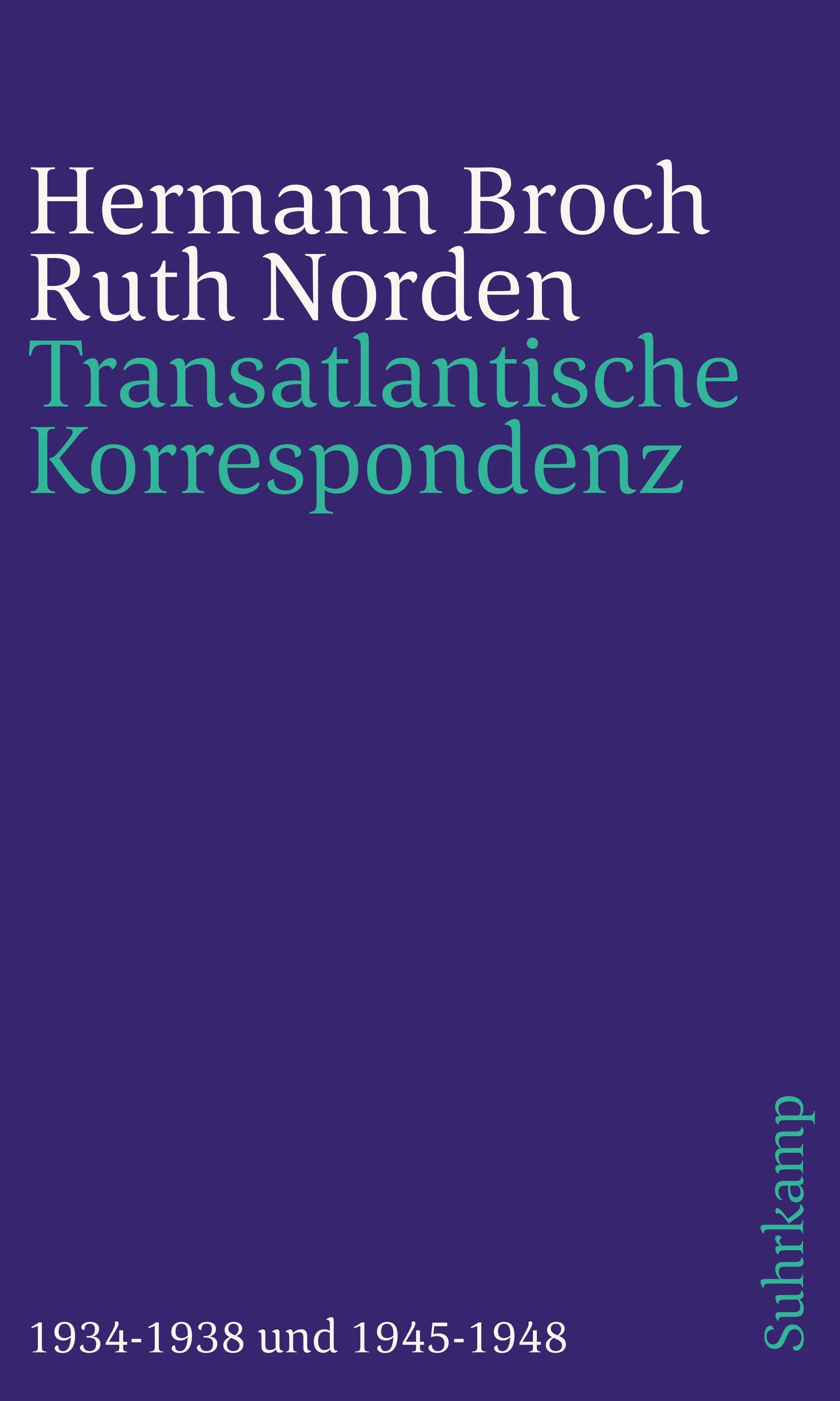 Buchcover von 'Transatlantische Korrespondenz' - Taschenbuch von Hermann Broch