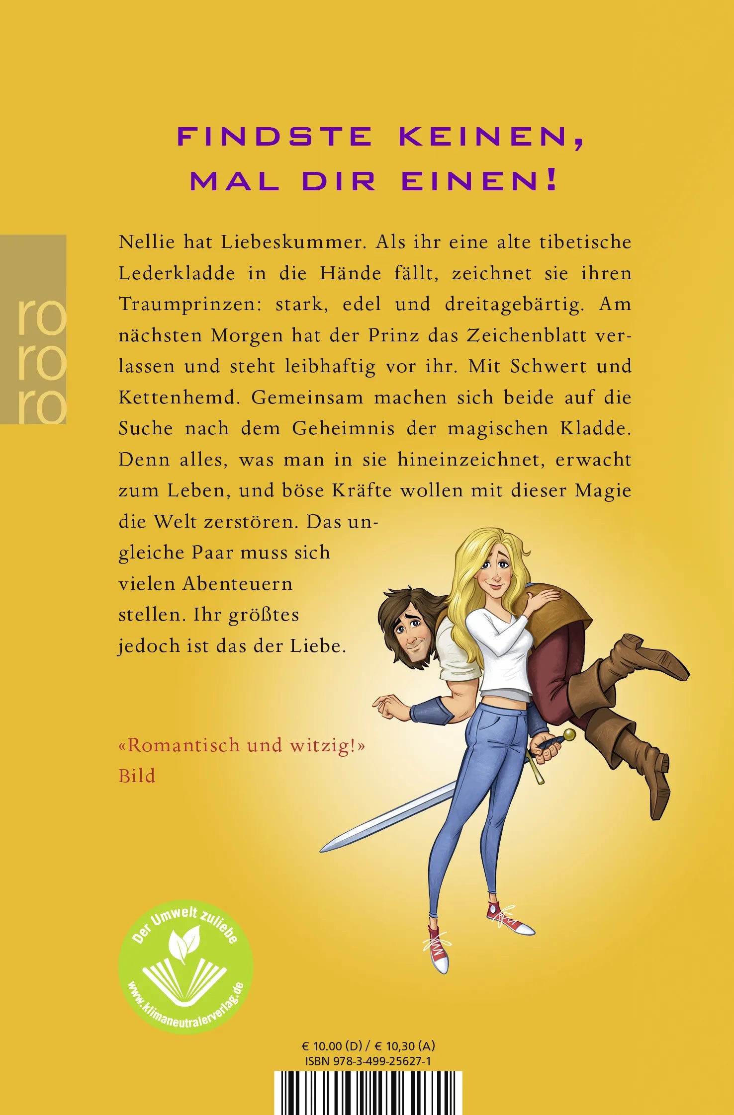 Buchrückseite von 'Traumprinz' mit Klappentext - Taschenbuch