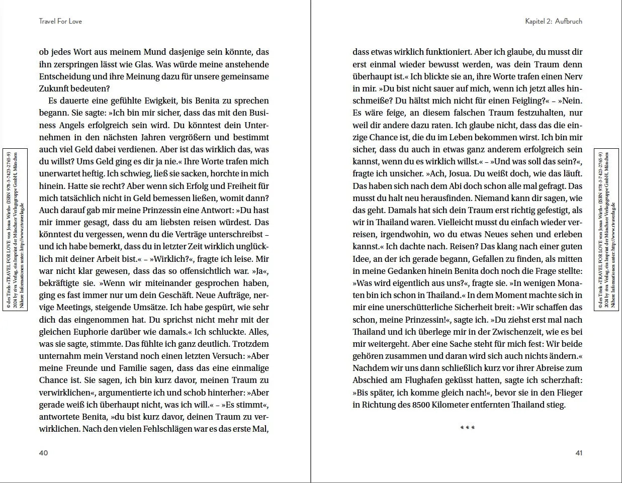 Innenansicht von 'Travel For Love' - Paperback