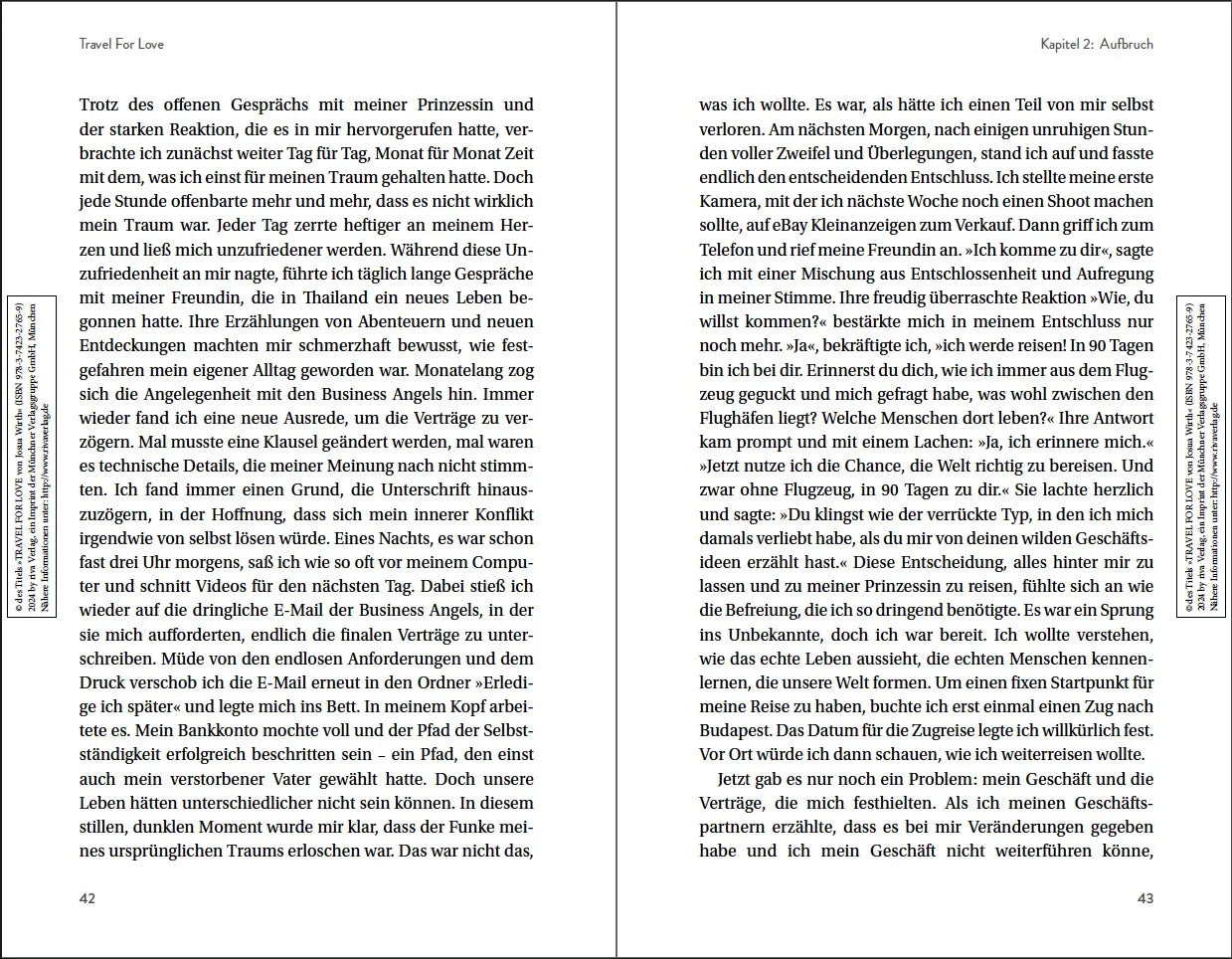 Innenansicht von 'Travel For Love' - Paperback