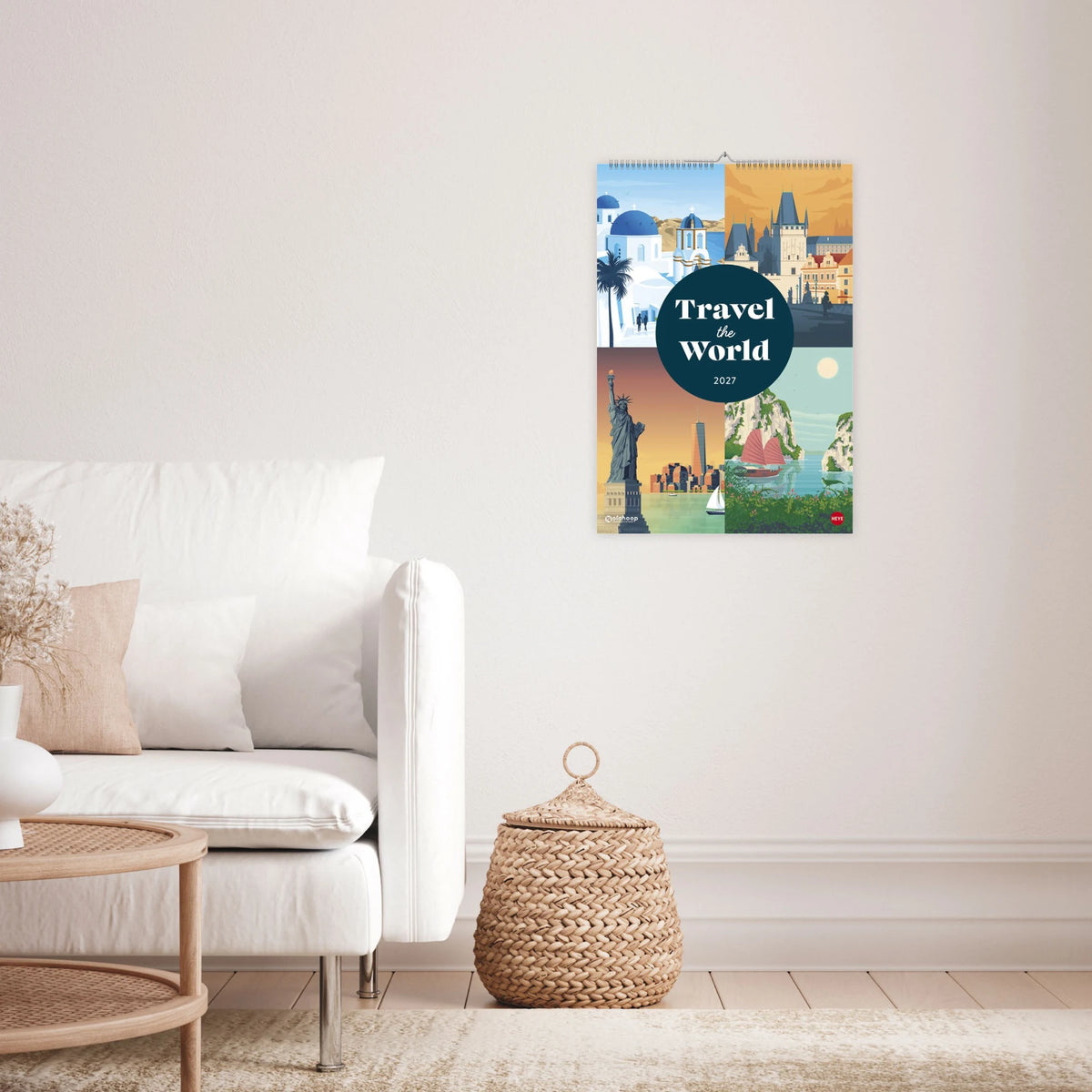 Travel the World Posterkalender 2027 – Ansicht