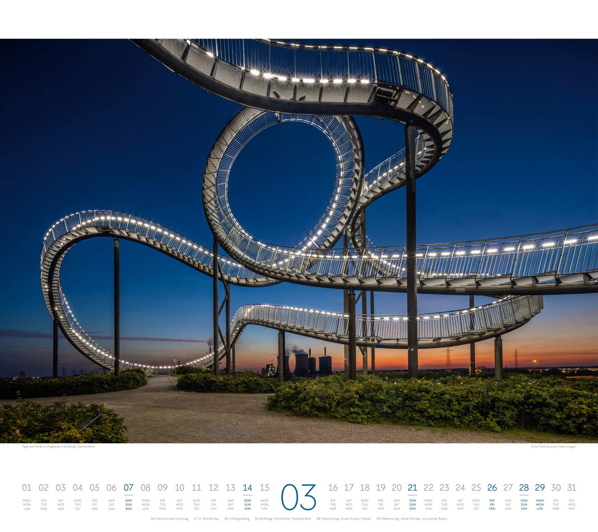 Treppen Kalender 2027 – Ansicht
