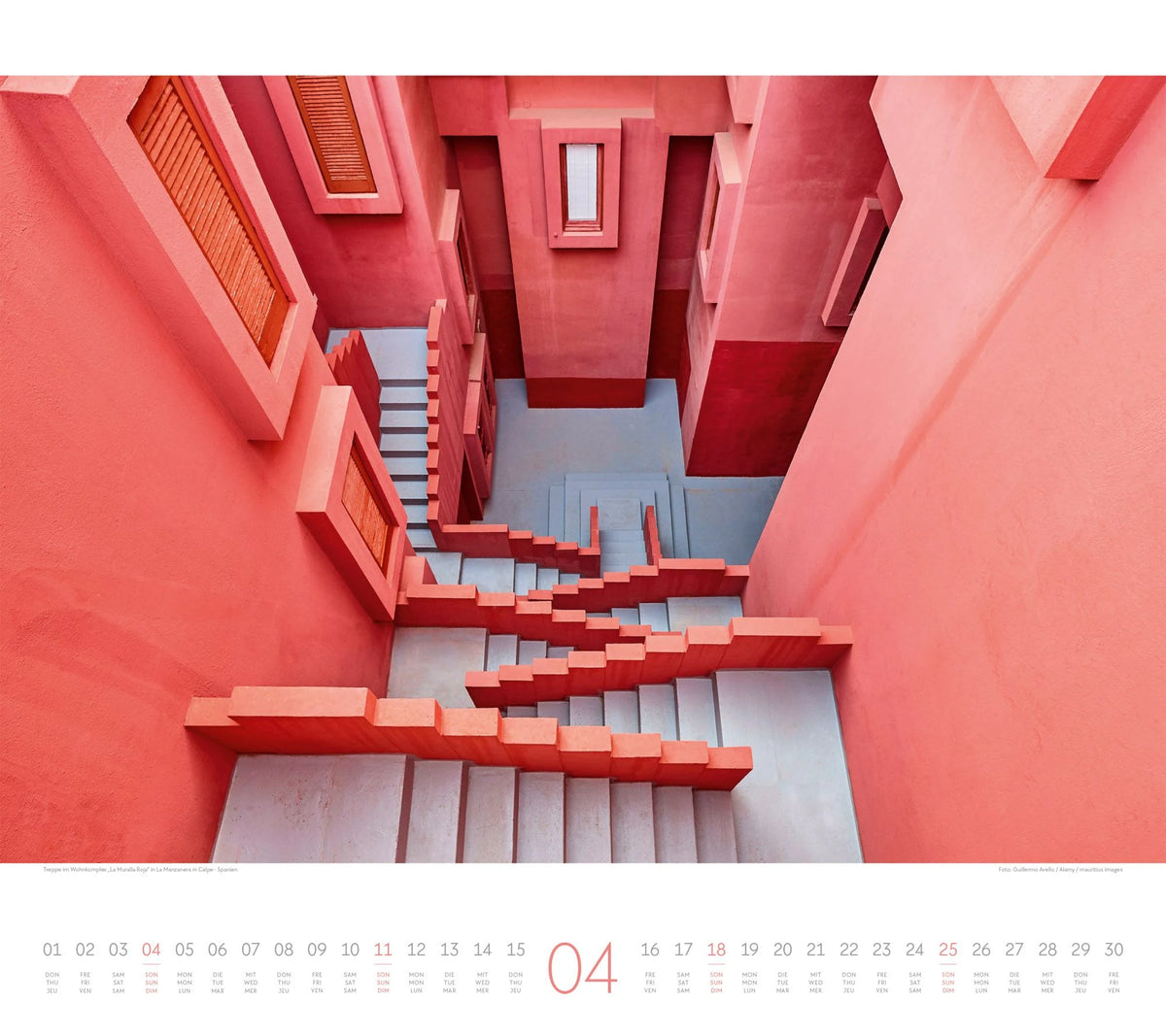 Treppen Kalender 2027 – Ansicht