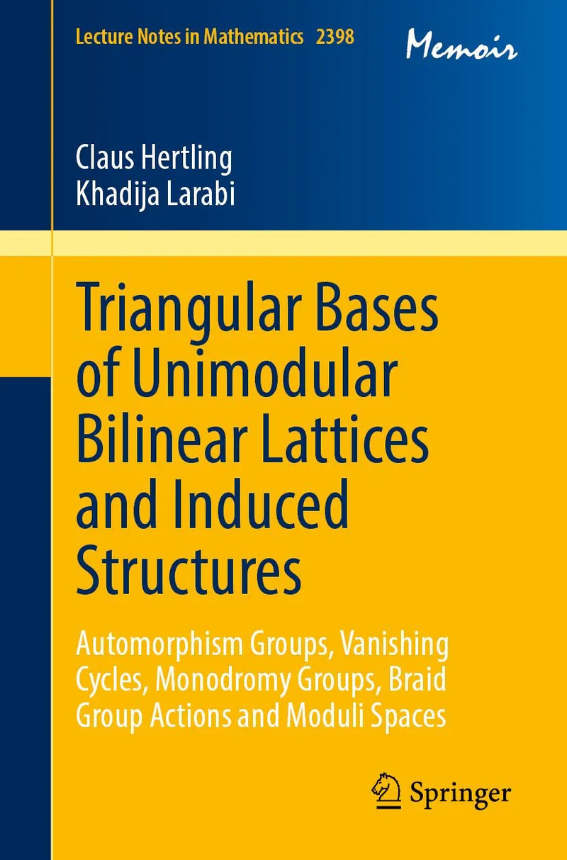 Triangular Bases of Unimodular Bilinear Lattices and Induced Structures