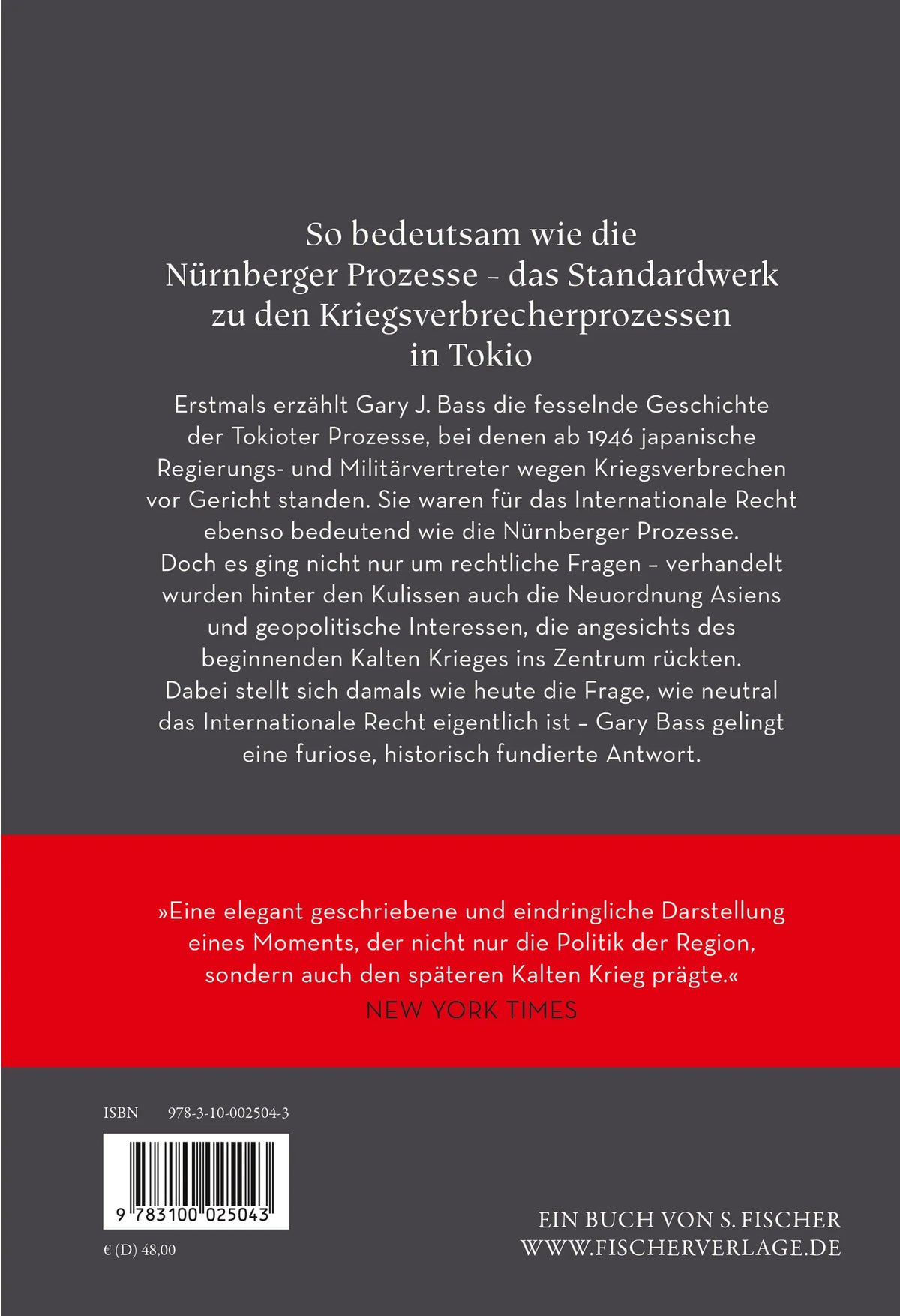 Rückseite: Tribunal in Tokio (Hardcover)