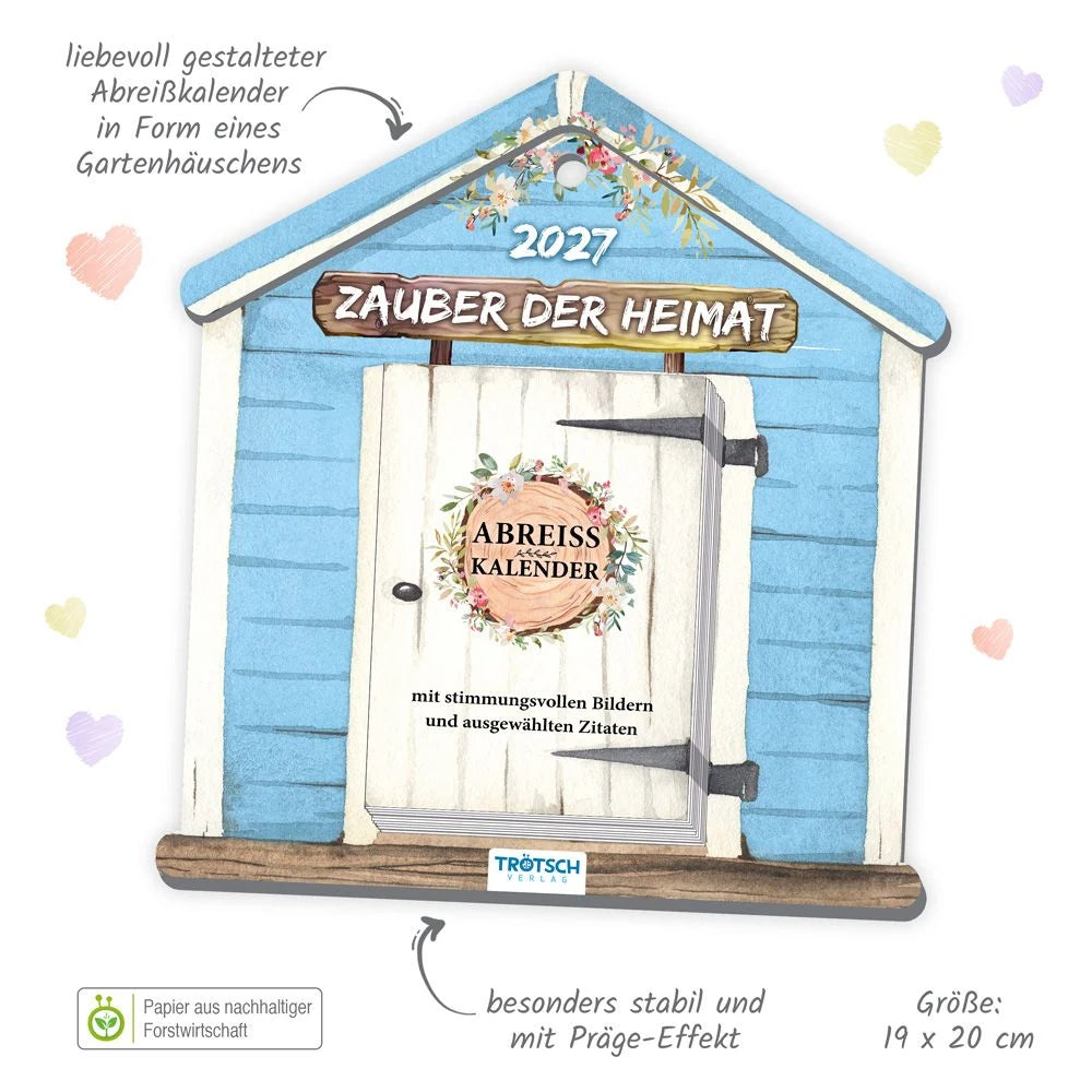 TRÖTSCH - Abreißkalender Zauber der Heimat 2027 – Ansicht