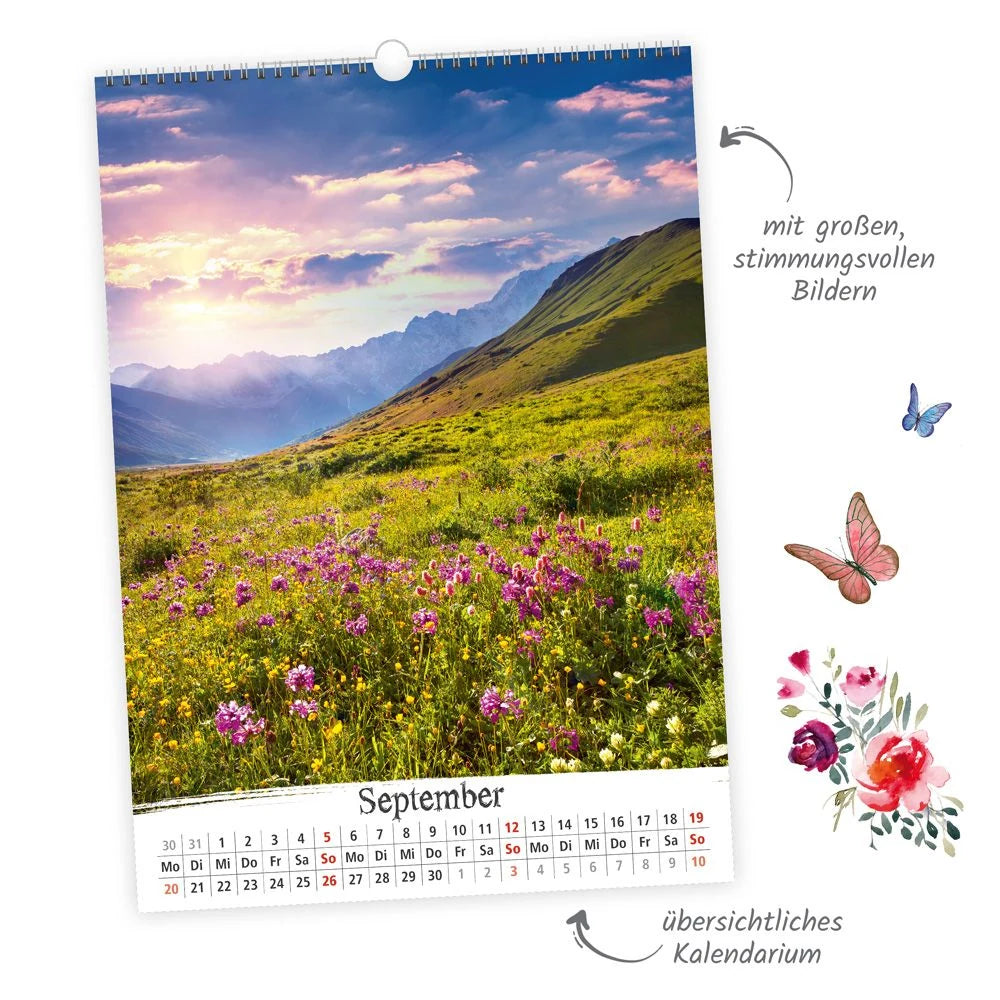 TRÖTSCH - Großbildkalender Berglust 2027 – Ansicht