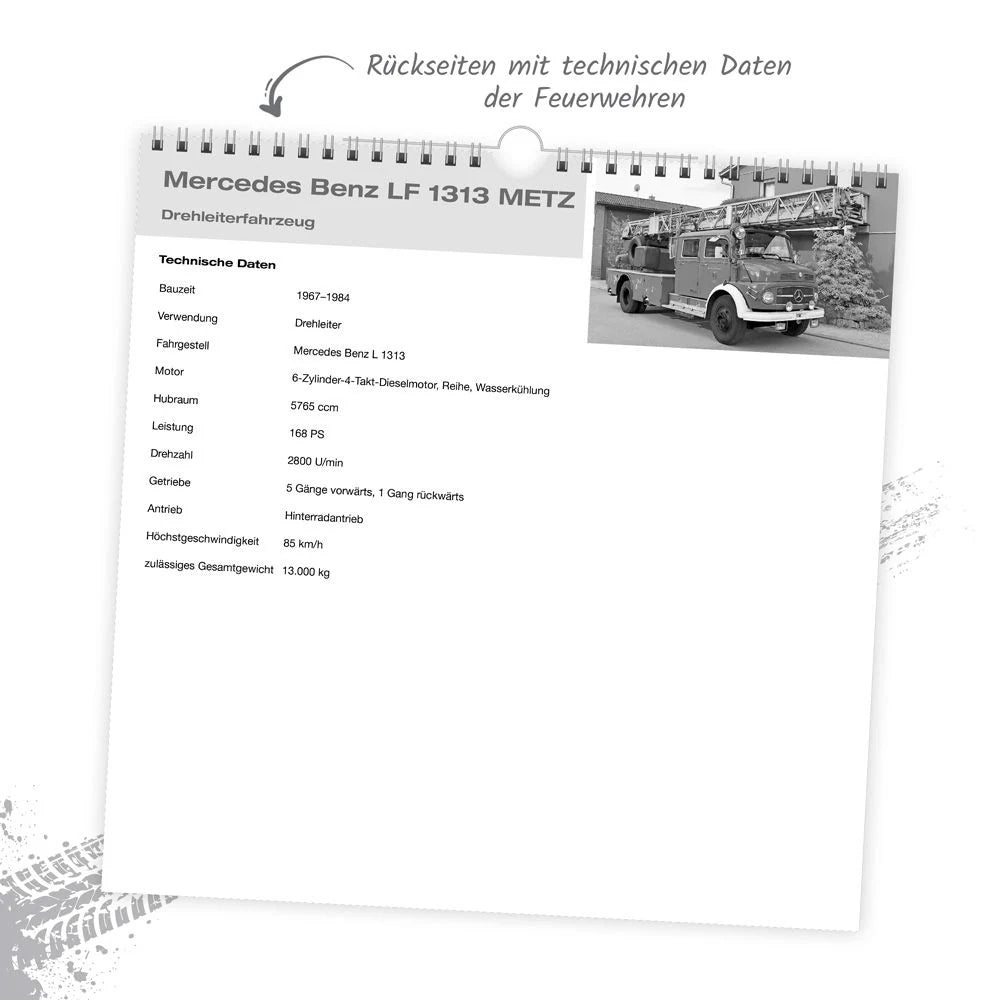 TRÖTSCH - Technikkalender Feuerwehren 2027 – Ansicht