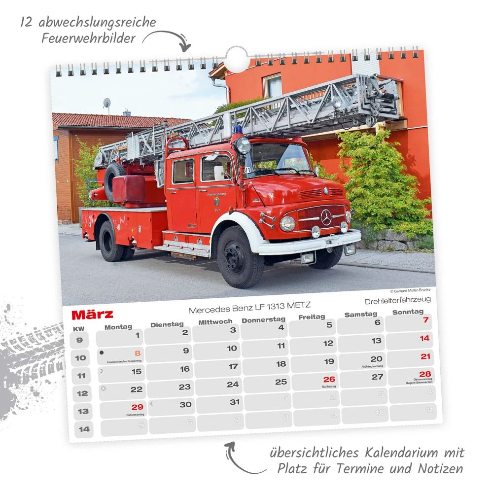 TRÖTSCH - Technikkalender Feuerwehren 2027 – Ansicht