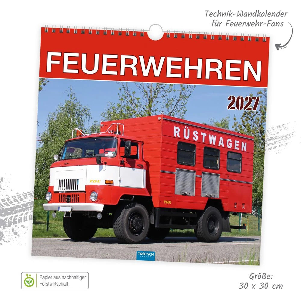 TRÖTSCH - Technikkalender Feuerwehren 2027 – Ansicht
